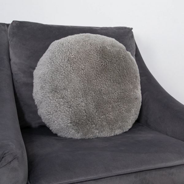 Talia Round Cushion - Grey